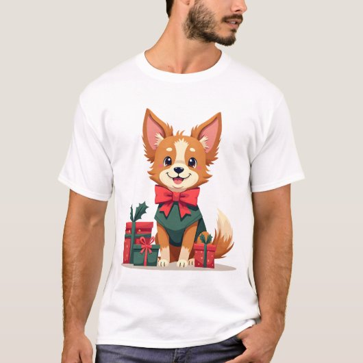 パピヨン フェスティブボウ Tシャツ (正面)