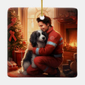 パピヨン 犬のママ ギフト  ペット メモリアル オーナメント (裏面)