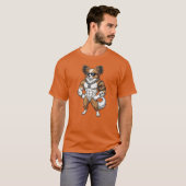 パピヨン, 筋肉質, タトゥー, ボディビルダー Tシャツ (正面フル)