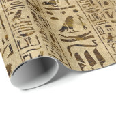 パピルスのエジプトのヒエログリフ ラッピングペーパー (ロールコーナー)