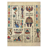 パピルスのエジプトの象形文字と神 テーブルクロス (正面)