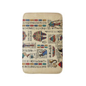 パピルスのエジプトの象形文字と神 バスマット (正面縦)