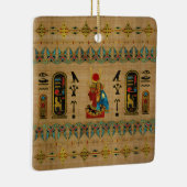 パピルスのHathorのエジプトのオーナメント セラミックオーナメント (右)