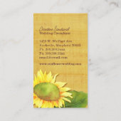 パピルスひまわり結婚のブティック 名刺 (裏面)