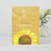 パピルスひまわり ラスティック オータム ブライダルシャワー 招待状 (スタンド正面)