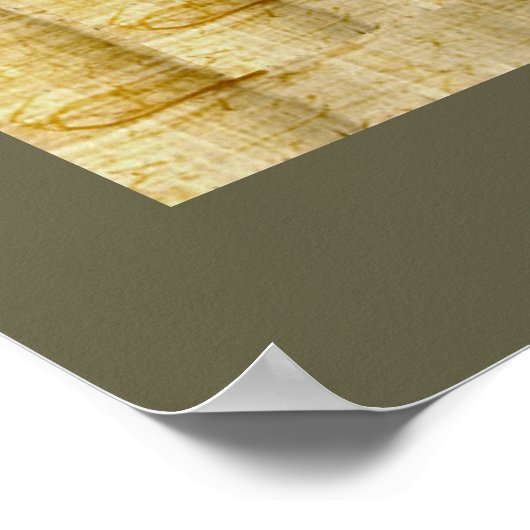 パピルス効果エジプト美術のホルスの眼 ポスター (角)