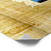 パピルス効果エジプト美術のホルスの眼 ポスター (角)