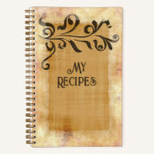 パピルス表紙レシピ本 ノートブック (正面)