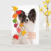 パピロおもしろいン感謝祭カード カード (黄色い花)