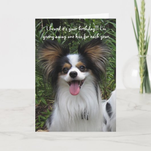 パピロンあなたはどのように古い誕生日カード カード (正面)