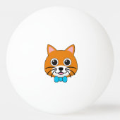 パピロンがかわいいハッピージンジャー猫 卓球ボール (裏面)