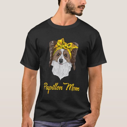 パピロンのお母さん。 Tシャツ (正面)