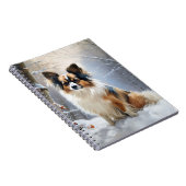 パピロンは雪のクリスマスを許す ノートブック (右側)