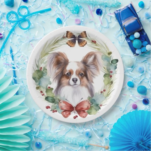 パピロンクリスマスリースフェスティバルカップ ペーパープレート (パーティー)