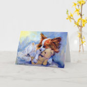 パピロングリーティングカード カード (黄色い花)