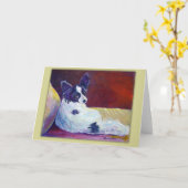 パピロングリーティングカード カード (黄色い花)