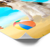 パピロンドッグオンビーチ ポスター (角)