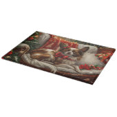 パピロンドッグクリスマスフェスティバル カッティングボード (角)