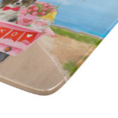 パピロンドッグバレンタインデートラックハート カッティングボード (角)