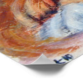 パピロンドッグプリント ポスター (角)