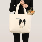 パピロン最高のフレンド2 ラージトートバッグ (正面(商品))