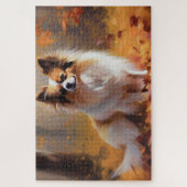 パピロン紅葉秋インスパイア ジグソーパズル (縦)