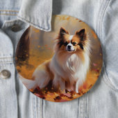 パピロン紅葉秋インスパイア 缶バッジ (インサイチュ)