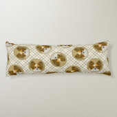 パピロン絵を描のレモンとホワイトオリジナルドッグアート ボディピロー (裏面)