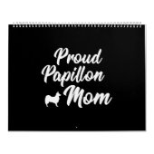 パピロン誇りを持った犬のオーナー母マザーギフト カレンダー (カバー)