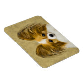 パピロン（ハウンドトリ）絵画ズ – オリジナルドッグアート マグネット (右側)