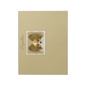 パピロン（ハウンドトリ）絵画ズ – オリジナルドッグアートN ノートパッド (回転)