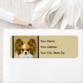 パピロン(ハウンド·ト絵画リ)ズ-オリジナル·ドッグ·アート ラベル (インサイチュ)