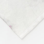 パピロン（白と黒）のド絵画ッグアート フリースブランケット (角)