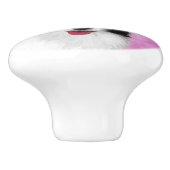 パピロン（白と黒）絵画の – Dog Art セラミックノブ (側面)