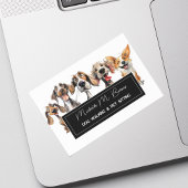 パピーおもしろいドッグウォーカートリマーペットシッター白 予約カード