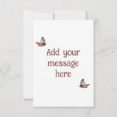 パピーと蝶 サンキューカード