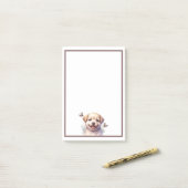 パピーと蝶 ポストイット (デスク上)