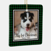 パピーの第1クリスマス セラミックオーナメント (右)