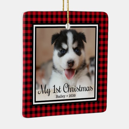 パピーの第1クリスマス セラミックオーナメント (右)