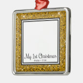 パピーの1stクリスマスフォト メタルオーナメント (左)