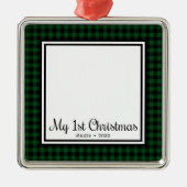 パピーの1stクリスマスフォト メタルオーナメント (正面)