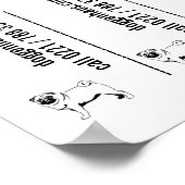 パピーを売り出しポスターテンプレート ポスター (角)