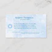 パピーインペイルペットトリマーサービス 名刺 (裏面)