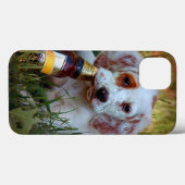 パピーウィズビールボトル Case-Mate iPhoneケース (裏面 (横))