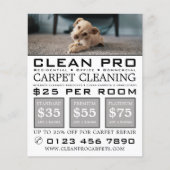 パピーオンカーペット,カーペットクリーナー,クリーニングサービス チラシ (正面)