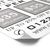 パピーオンカーペット，カーペットクリーナー，クリーニングサービス ポスター (角)