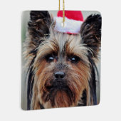 パピークリスマスホリデーペットオーナメント セラミックオーナメント (右)
