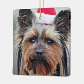 パピークリスマスホリデーペットオーナメント セラミックオーナメント (左)