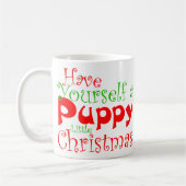 パピークリスマスホリデーマグ コーヒーマグカップ (左)