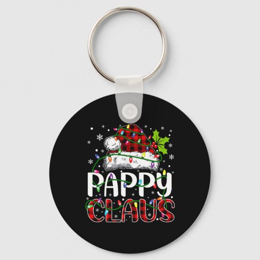 パピークロースクリスマスライトマッチングファミリークリスマス キーホルダー (正面)